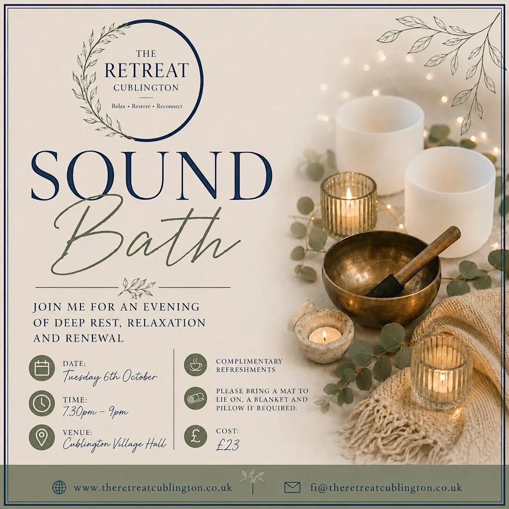 Sound Bath Event at Cublington Village Hall