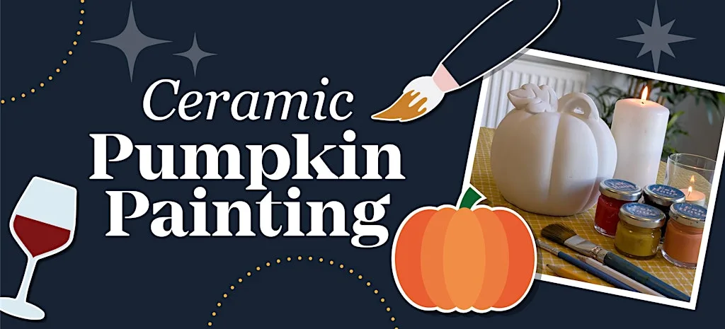 Ceramic Pumpkin Painting with Esk Haus • OCTOBER Creative Club