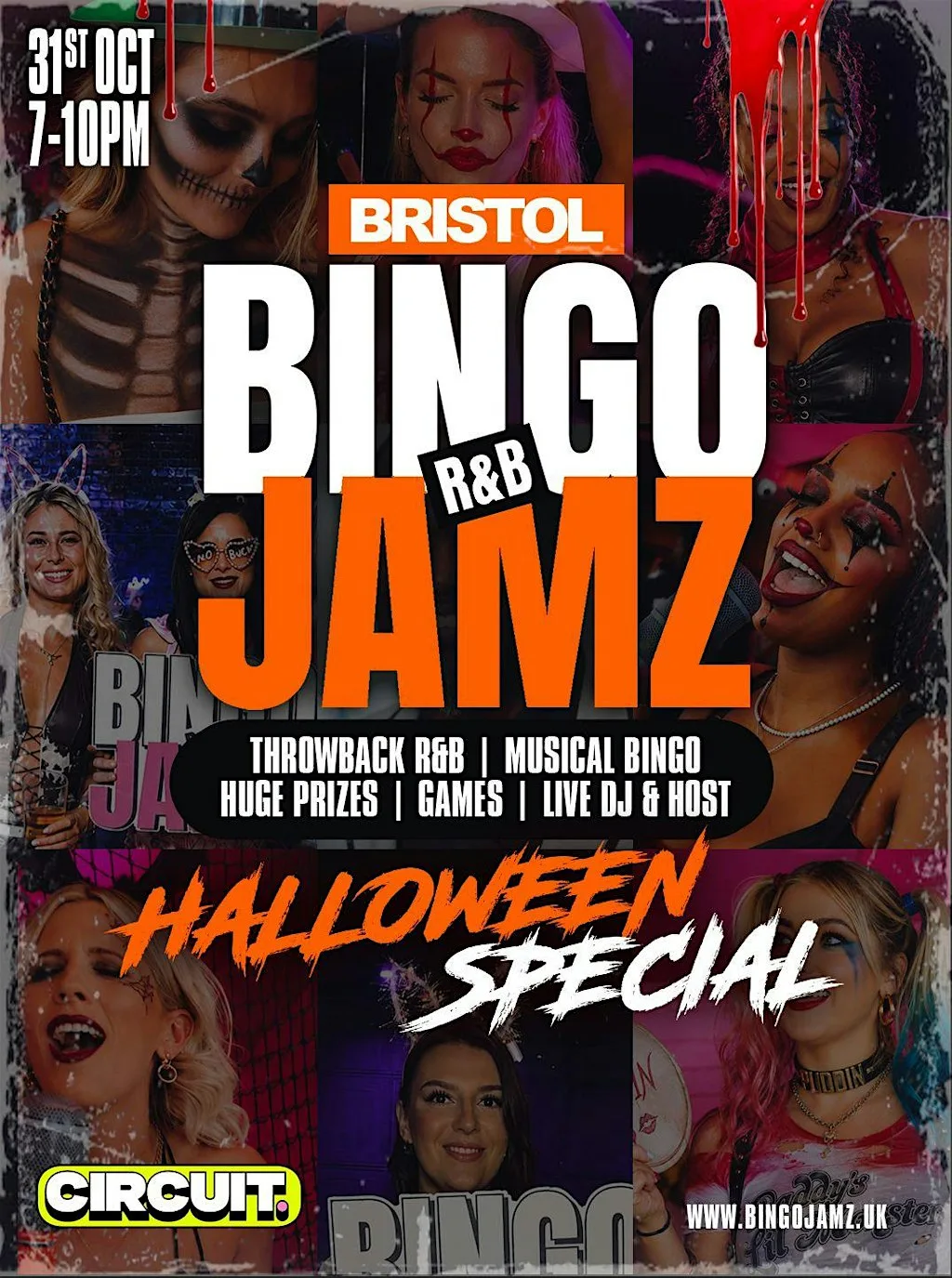 BINGO JAMZ BRISTOL : Halloween Edition - Sat 31st Oct at CIRCUIT Bristol