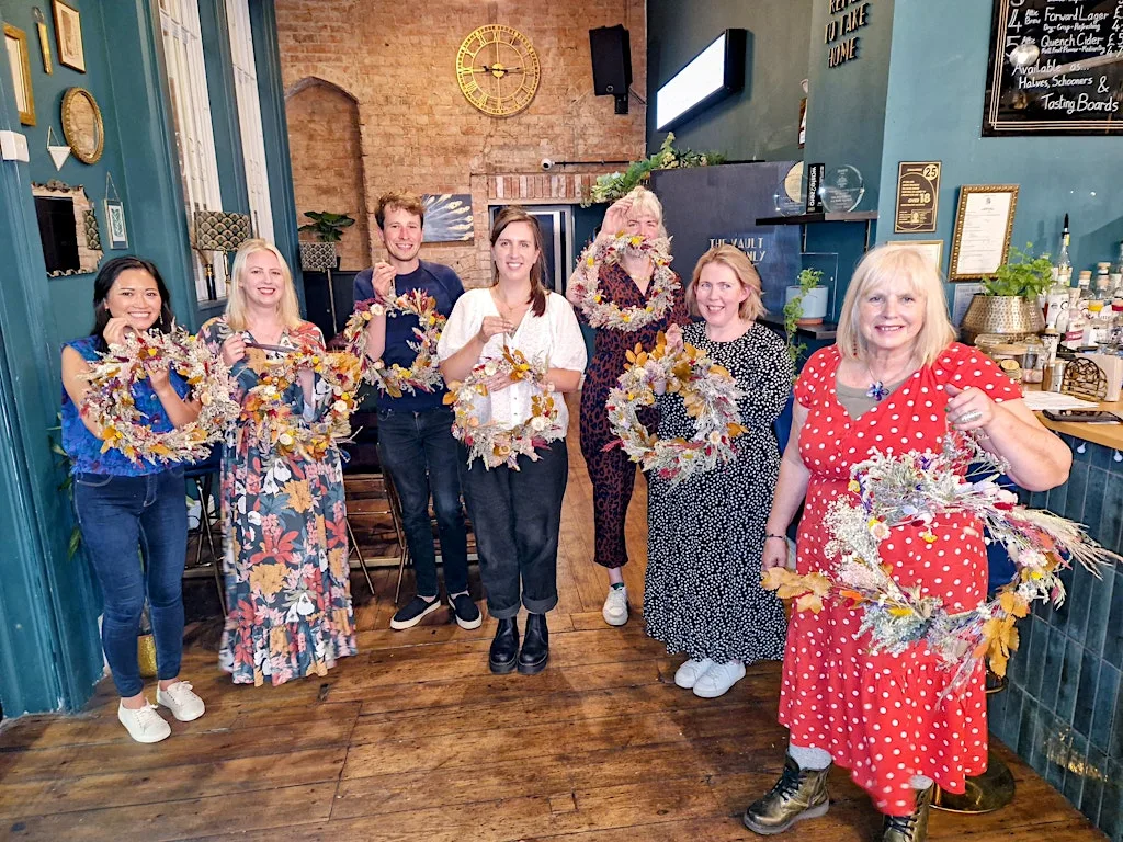 Make an Autumn Themed Dried Flower Wreath at BOX Brindleyplace