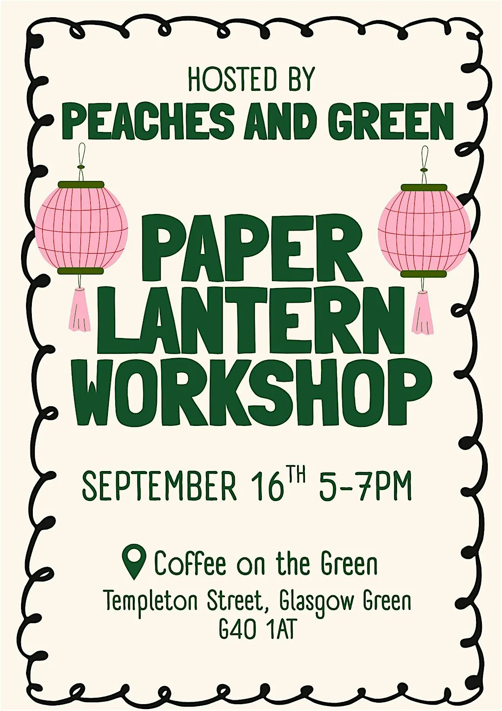 Paper Lantern Decoration Workshop at Coffee on the Green