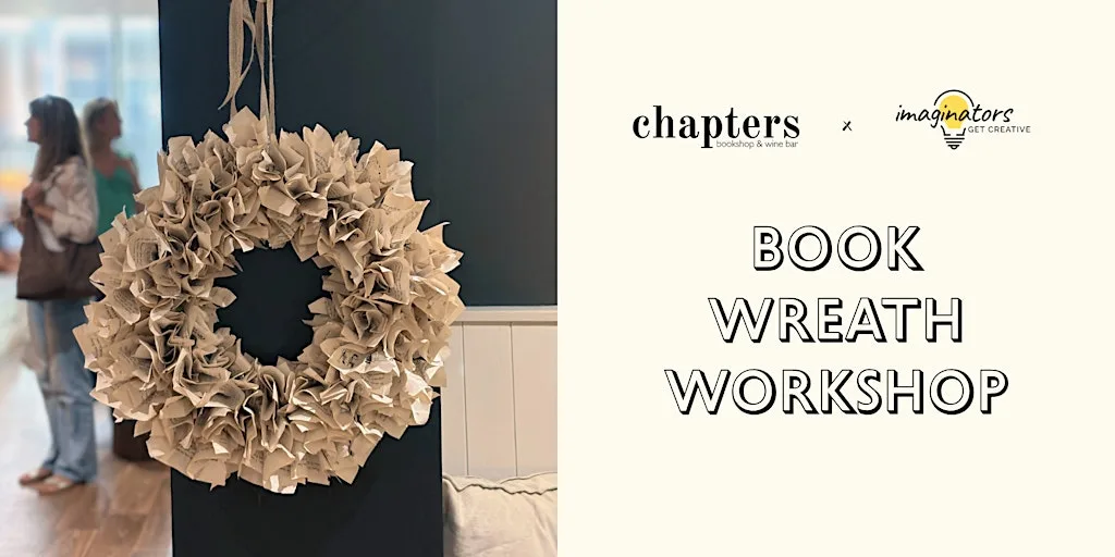 Book-Page Wreath Workshop at Chapters