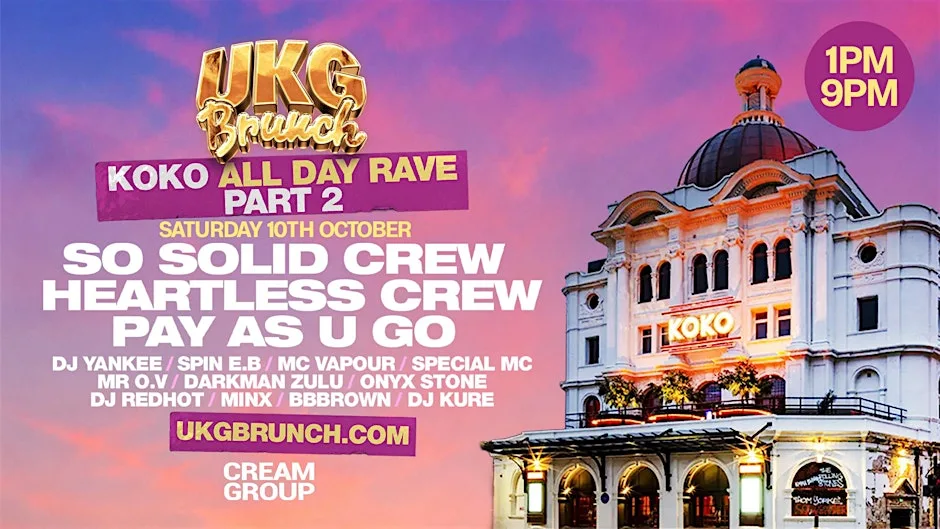 UKG Brunch 'Returns To KOKO' - ALL DAY RAVE - Part 2 at KOKO
