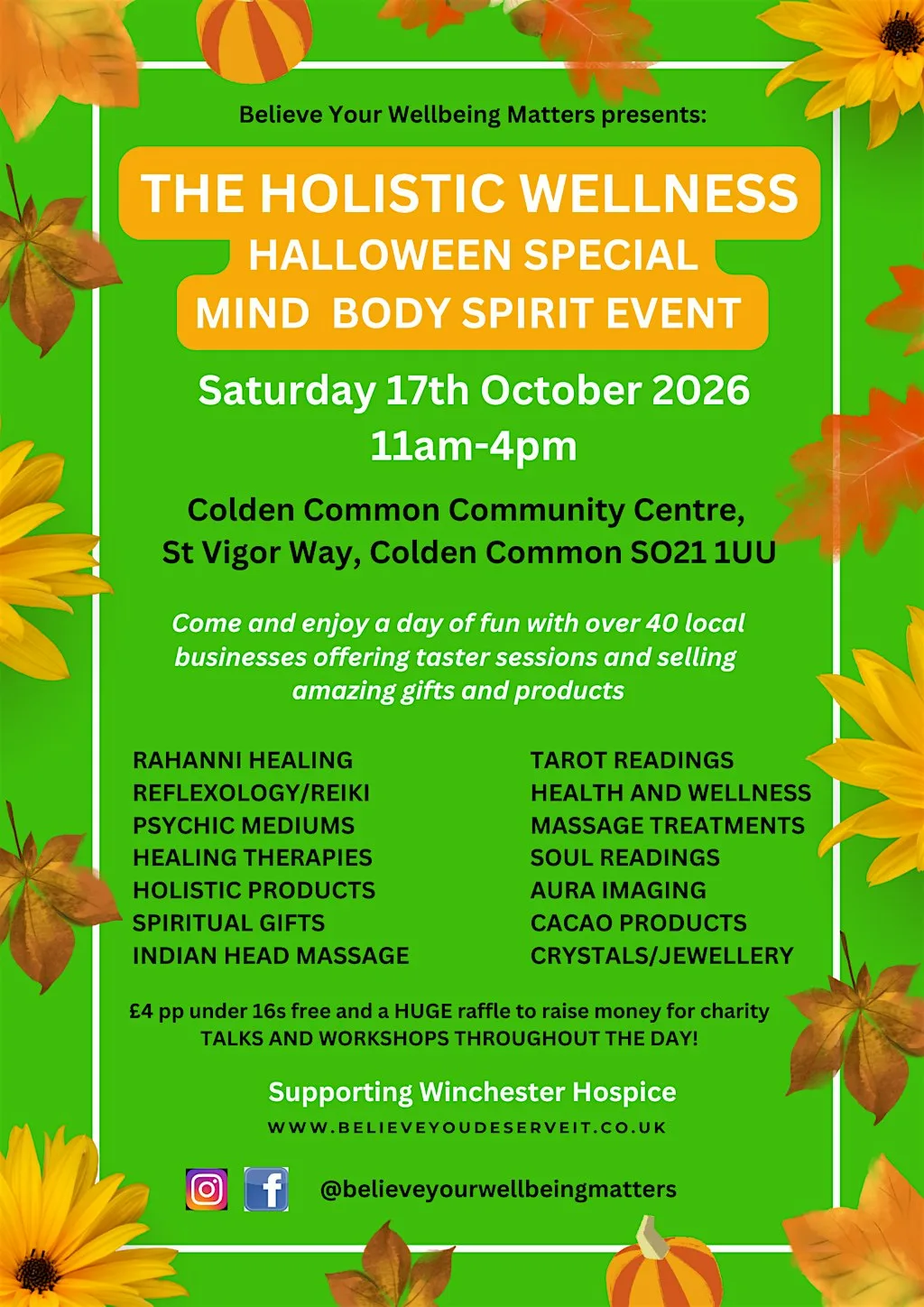 The Holistic Wellness HALLOWEEN Mind Body Spirit Event