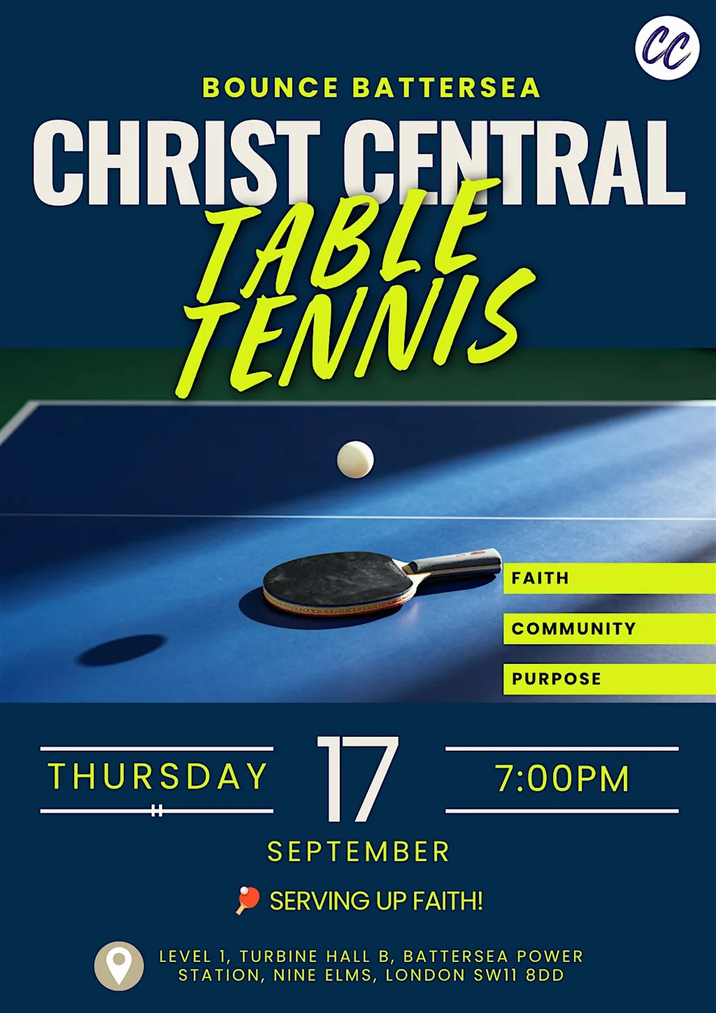 Table Tennis Social [Christian Event] at Bounce Battersea