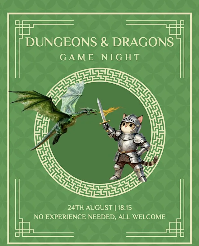 Games & Cats: Dungeons & Dragons | Cat-Themed Adventure! at Purrfect Space