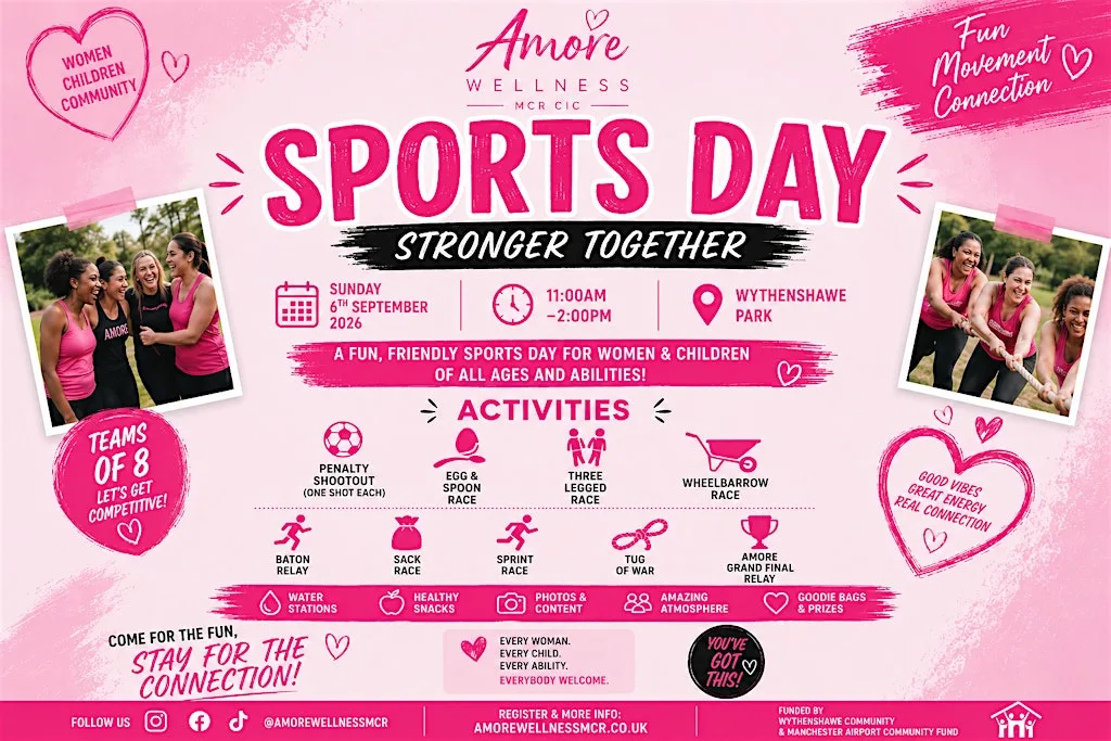 Amore Wellness Ladies Only Sports Day at Wythenshawe Park