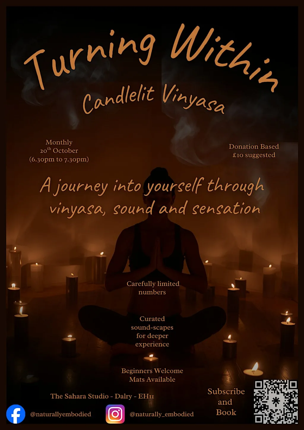 Turning Within – Candlelit Vinyasa at SAHARA STUDIO