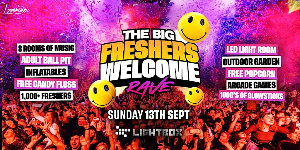 The Big Freshers Welcome Rave - London Freshers Week 2026 at Lightbox London