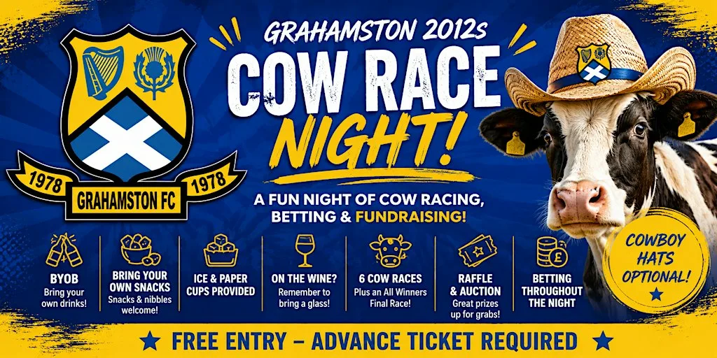 Grahamston 2012s Fundraising Cow Race Night at Bainsford Community Hall