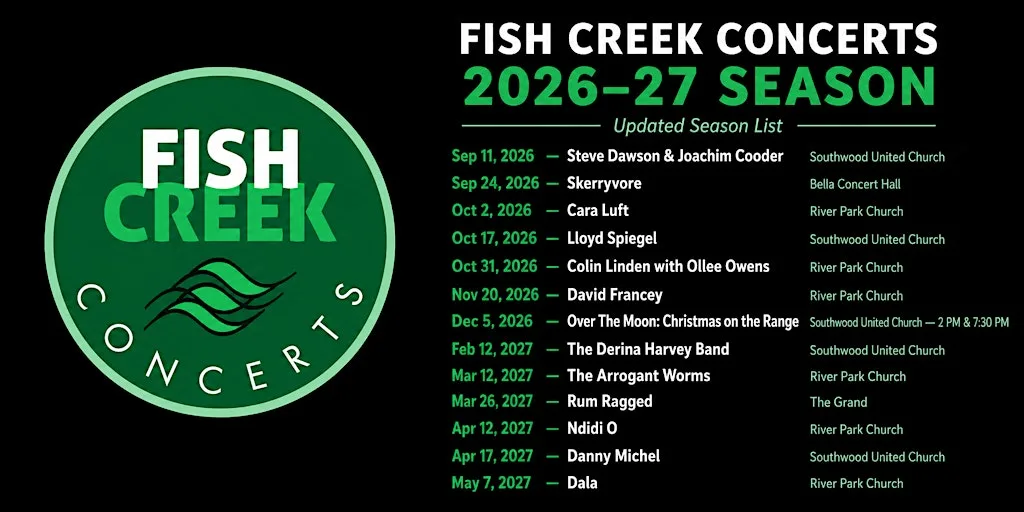 Fish Creek Concerts 20th Anniversary Season