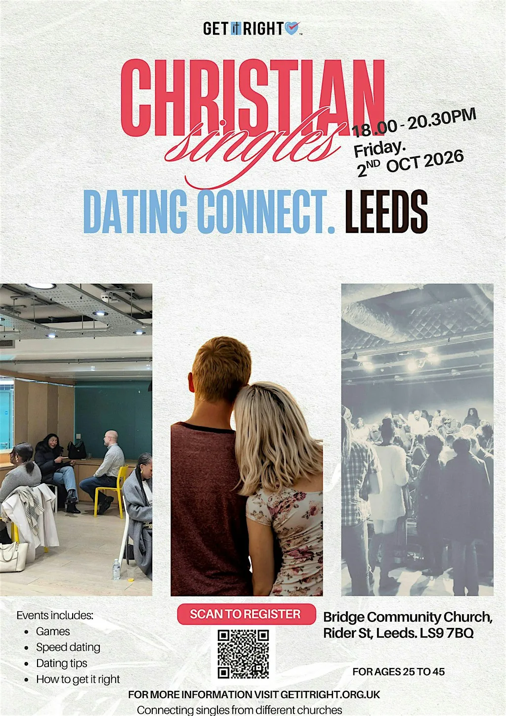 Christian Singles Dating Connect Leeds (Ages 25 to 45)