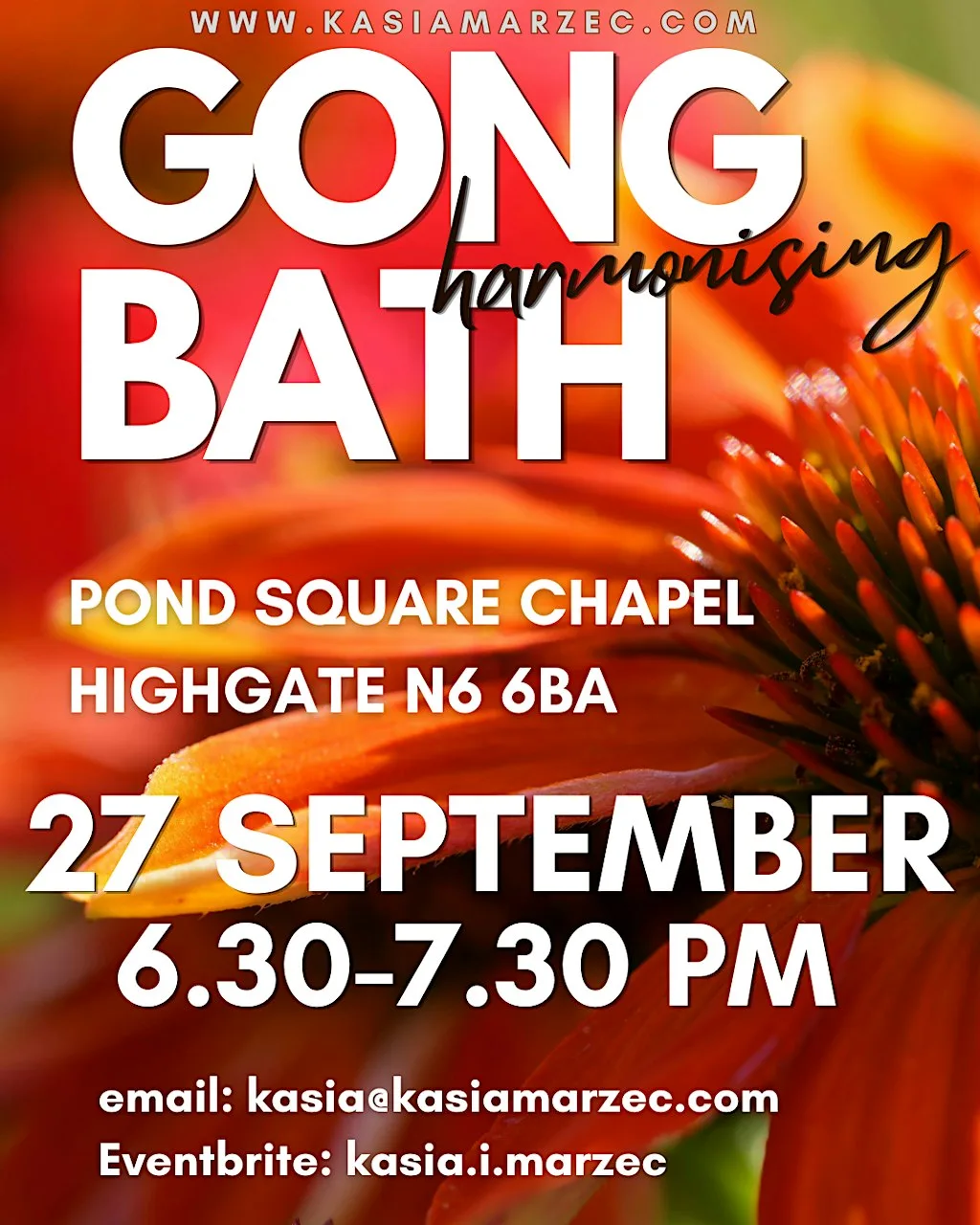 Gong Bath in POND SQUARE CHAPEL in HIGHGATE