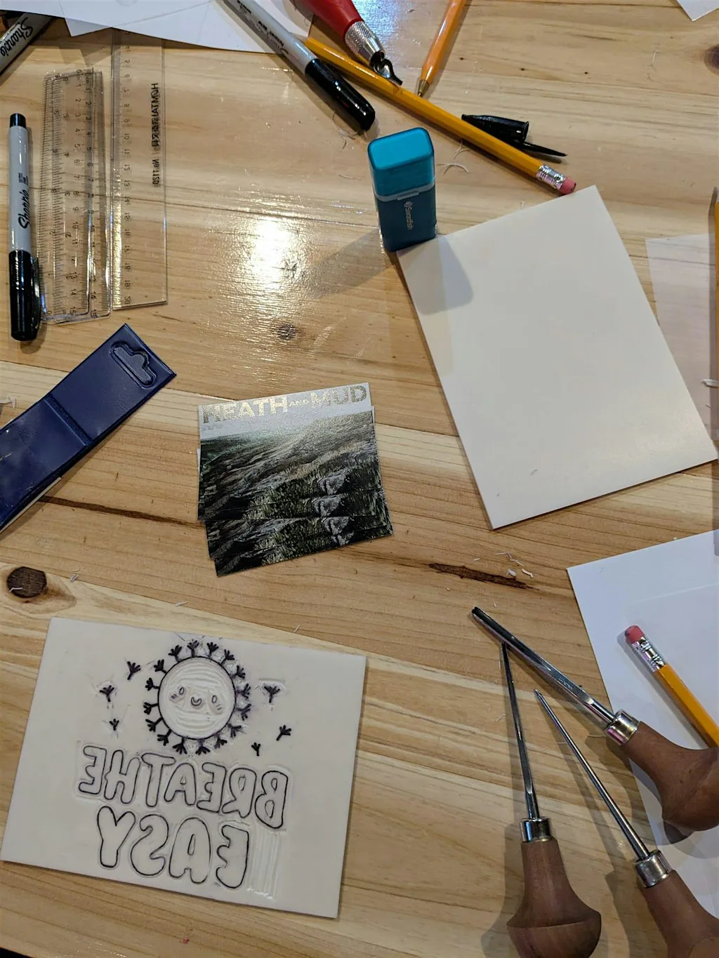 Heath and Mud Lino Print Workshop