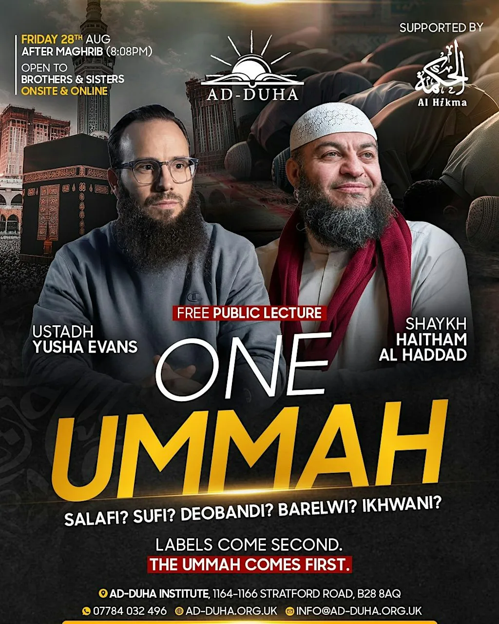 ONE UMMAH at Ad-duha Institute