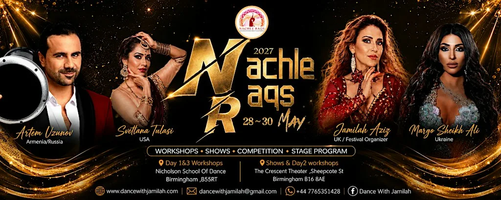 Nachle Raqs 2027 – International Bellydance & Bollywood Gala Show