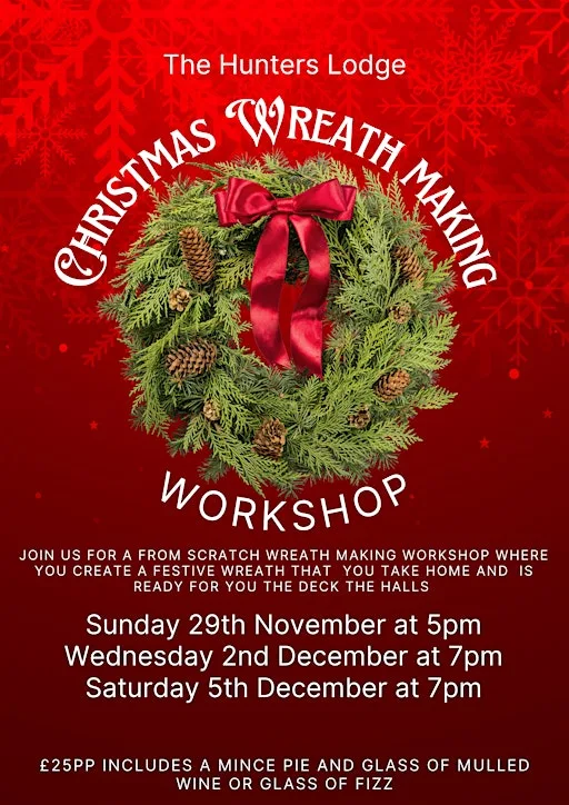 Wreath making workshop - hunters lodge at Hunters Lodge
