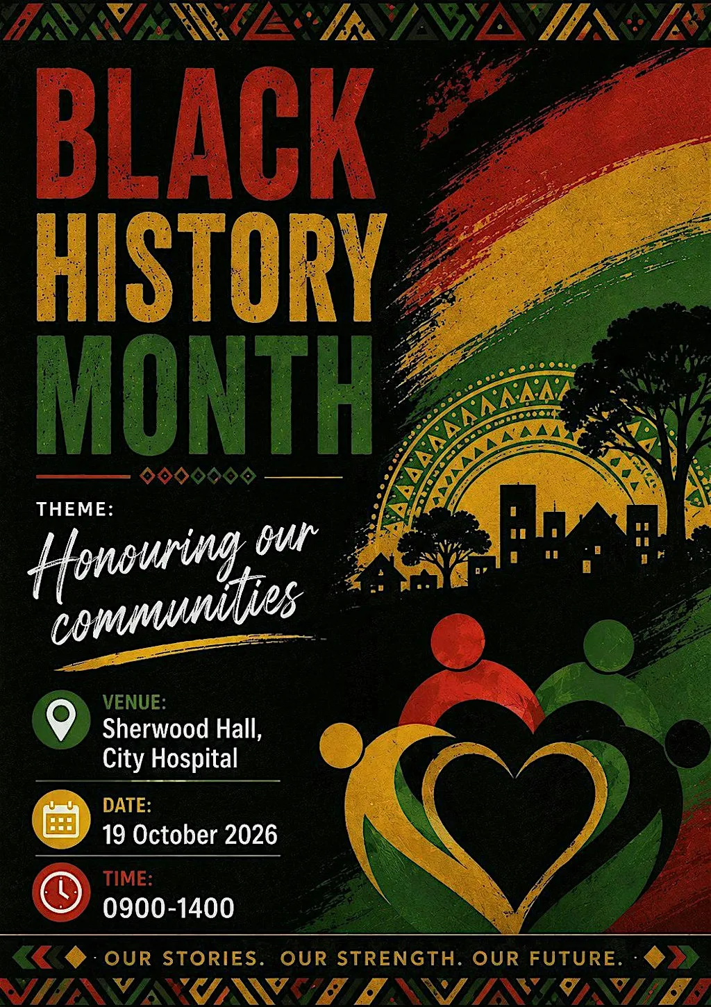 Black History Month at City Hospital- Nottingham University Hospitals NHS Trust, Sherwood Hall