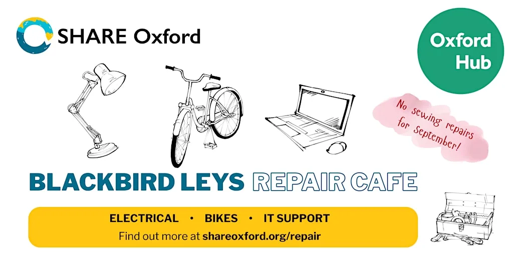 SHARE Oxford Blackbird Leys Repair Cafe at Oxford Hub