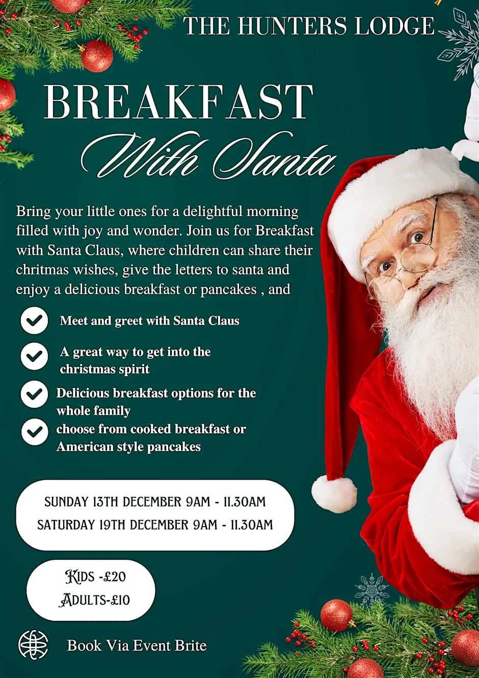 Breakfast with santa - Hunters Lodge at Hunters Lodge