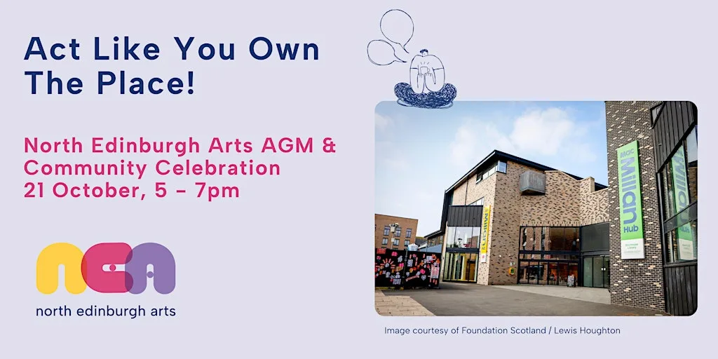 Act Like You Own the Place! at North Edinburgh Arts, 12C MacMillan Square