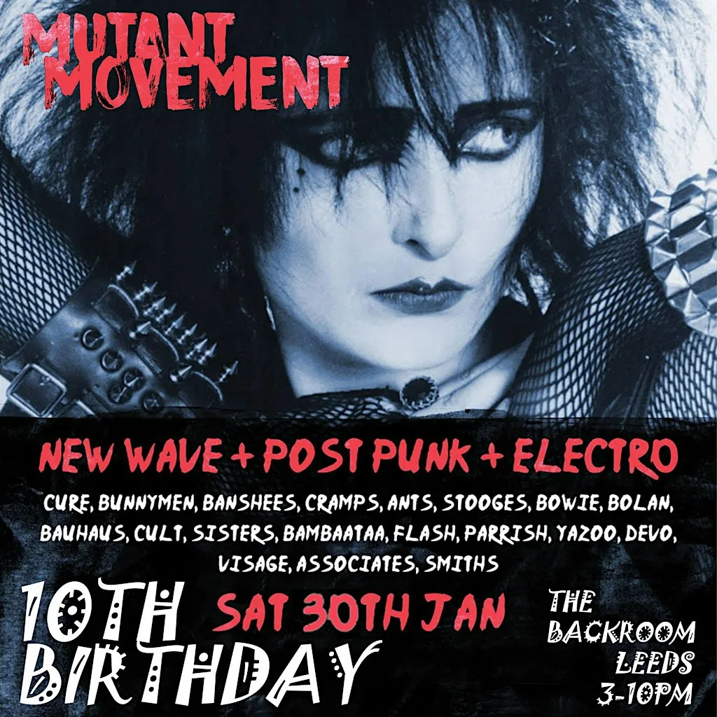 Mutant Movement 10th Birthday: Retro Alternative Daytime Disco 3-10pm