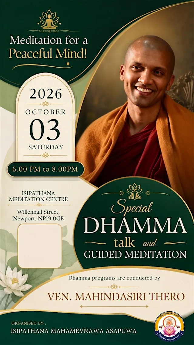 Special Dhamma Talk and Guided Meditation