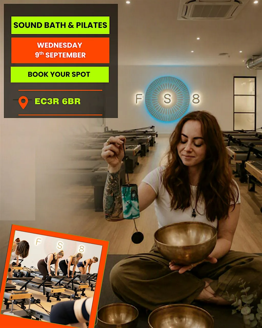 Sound Bath & Pilates - Mid week reset at FS8 Monument