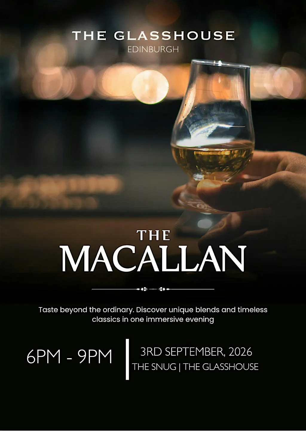 The Macallan Whisky Tasting at The Glasshouse, Autograph Collection