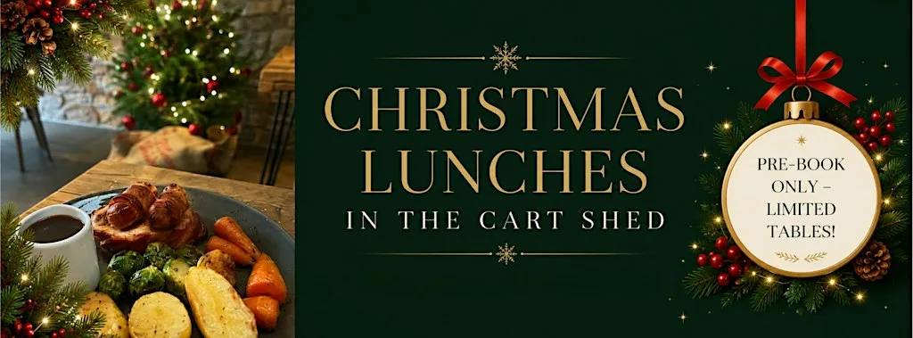 Festive Lunches in the Cart Shed at Browsholme ❄️ at Browsholme Hall and Tithe Barn