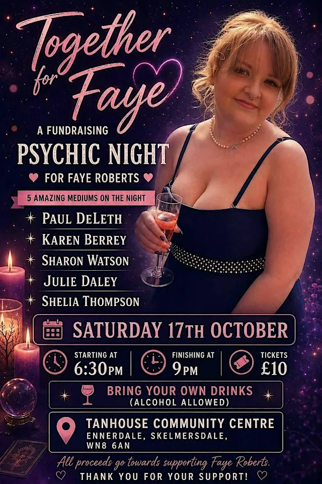 Charity Psychic Night at Tanhouse Community Centre