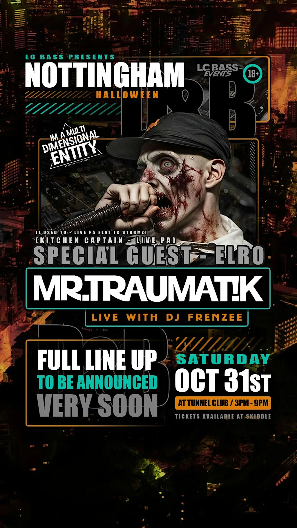 Mr Traumatik UK TOUR ft ELRO at Tunnel Club