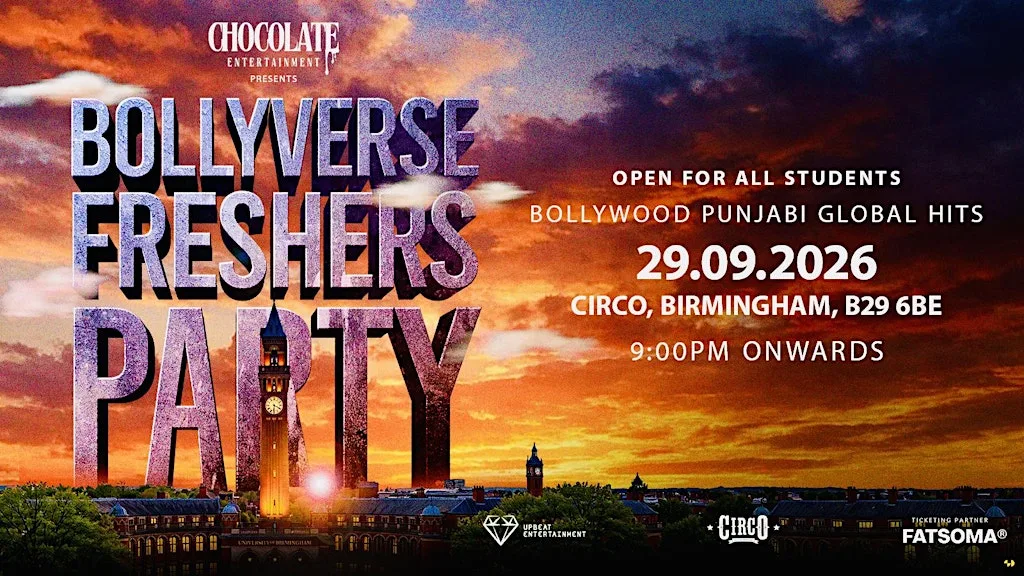 BIRMINGHAM FRESHERS 2026 - BOLLYVERSE FRESHERS PARTY AT CIRCO at Circo Student Bar Birmingham