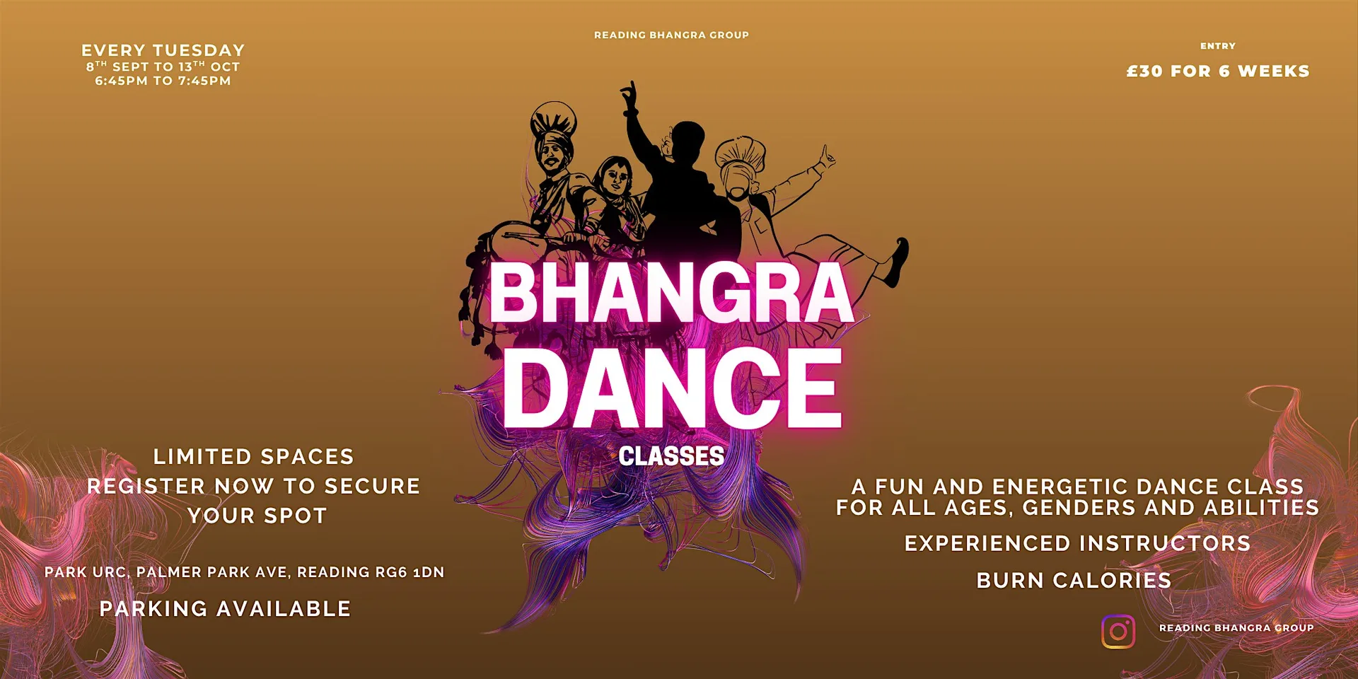 Bhangra Classes 8th Sept to 13th Oct