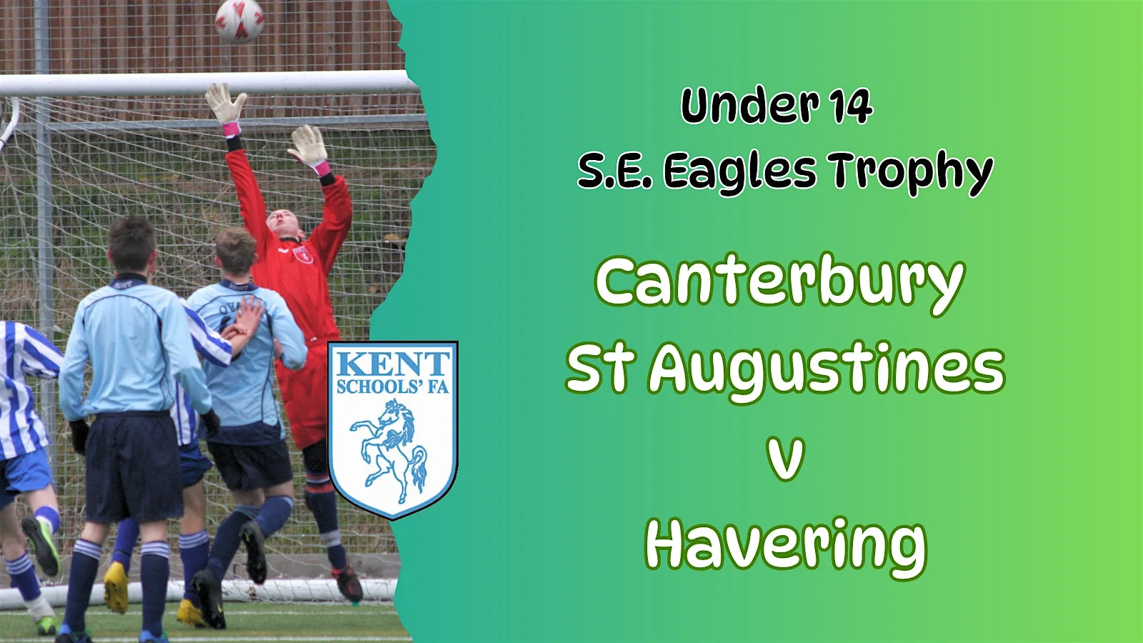 Under 14 South East Eagles Trophy Final at Herne Bay Football Club