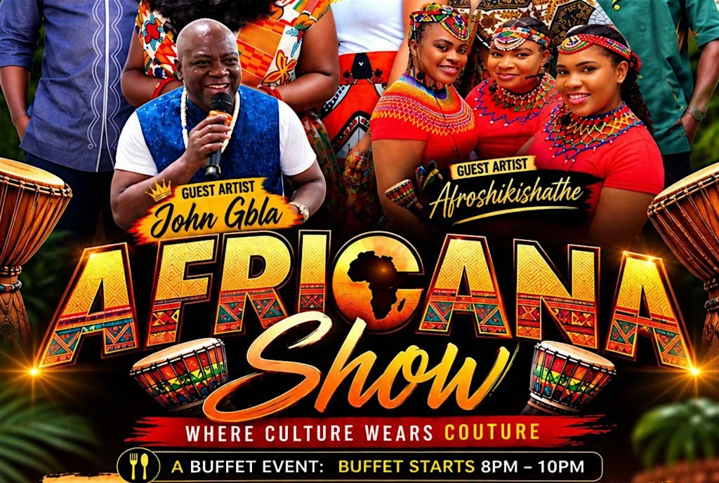 AFRICANA SHOW | BUFFET EVENT at RENI'S AFRICAN RESTAURANT BAR & EVENT CENTRE