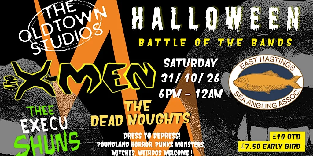 Halloween Battle Of The Bands at East Hastings Sea Angling Association and Social Club