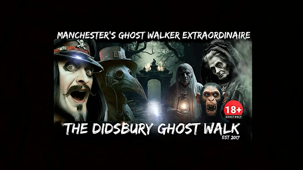 FLECKY BENNETT’S THE DIDSBURY GHOST WALK at OUTSIDE THE “GATES OF HELL” Next Door to Ye Olde Cock Inn