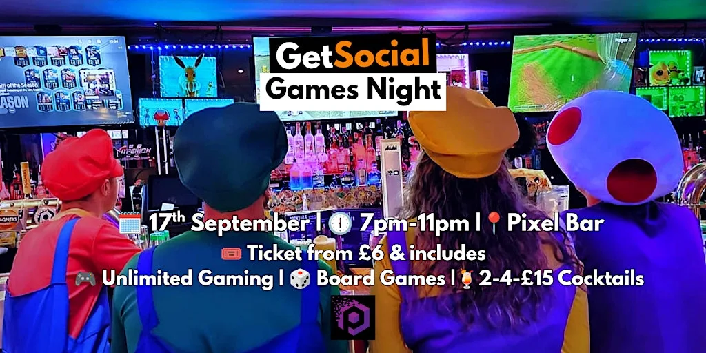 Manchester Games Night for Young Professionals (20s–40s) | Meet New People at Pixel Bar Manchester