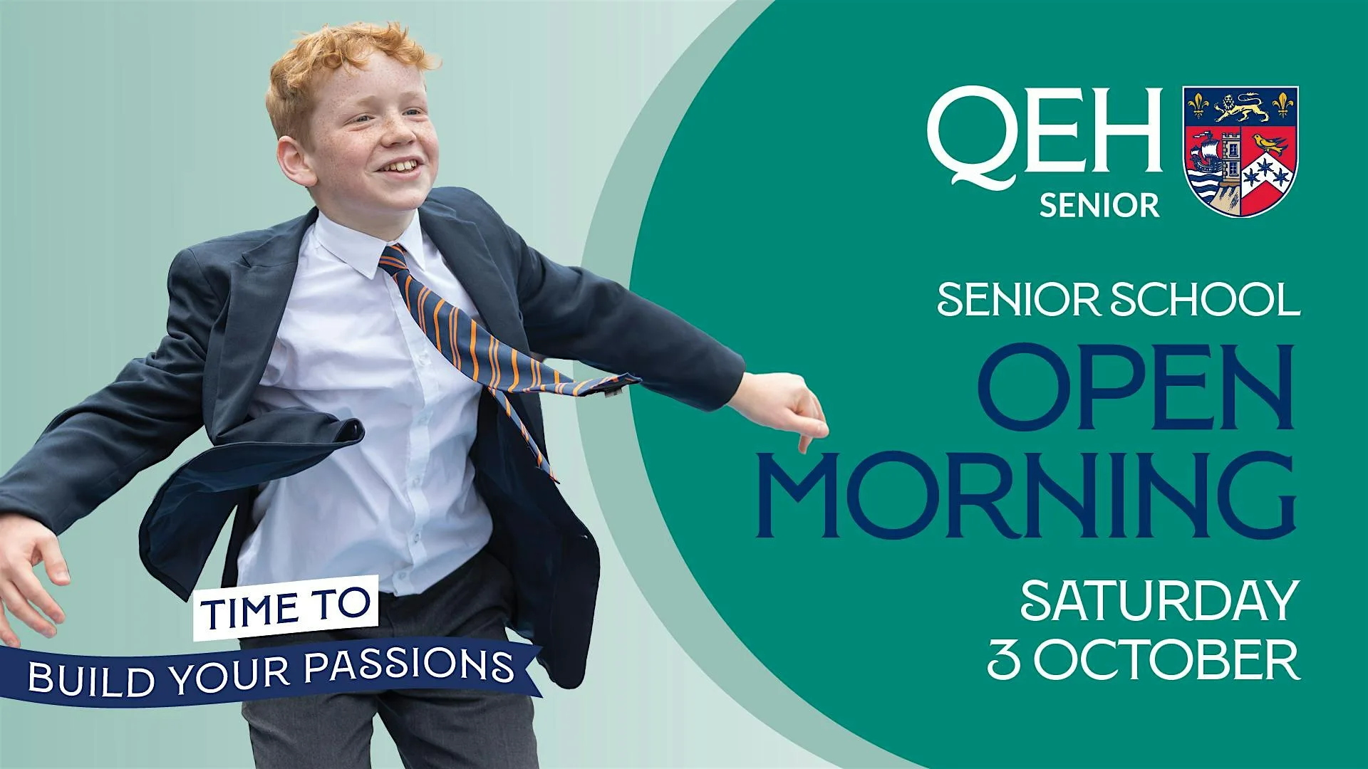 QEH Senior School Open Morning - Saturday 3 October, 10.15 at Queen Elizabeth's Hospital