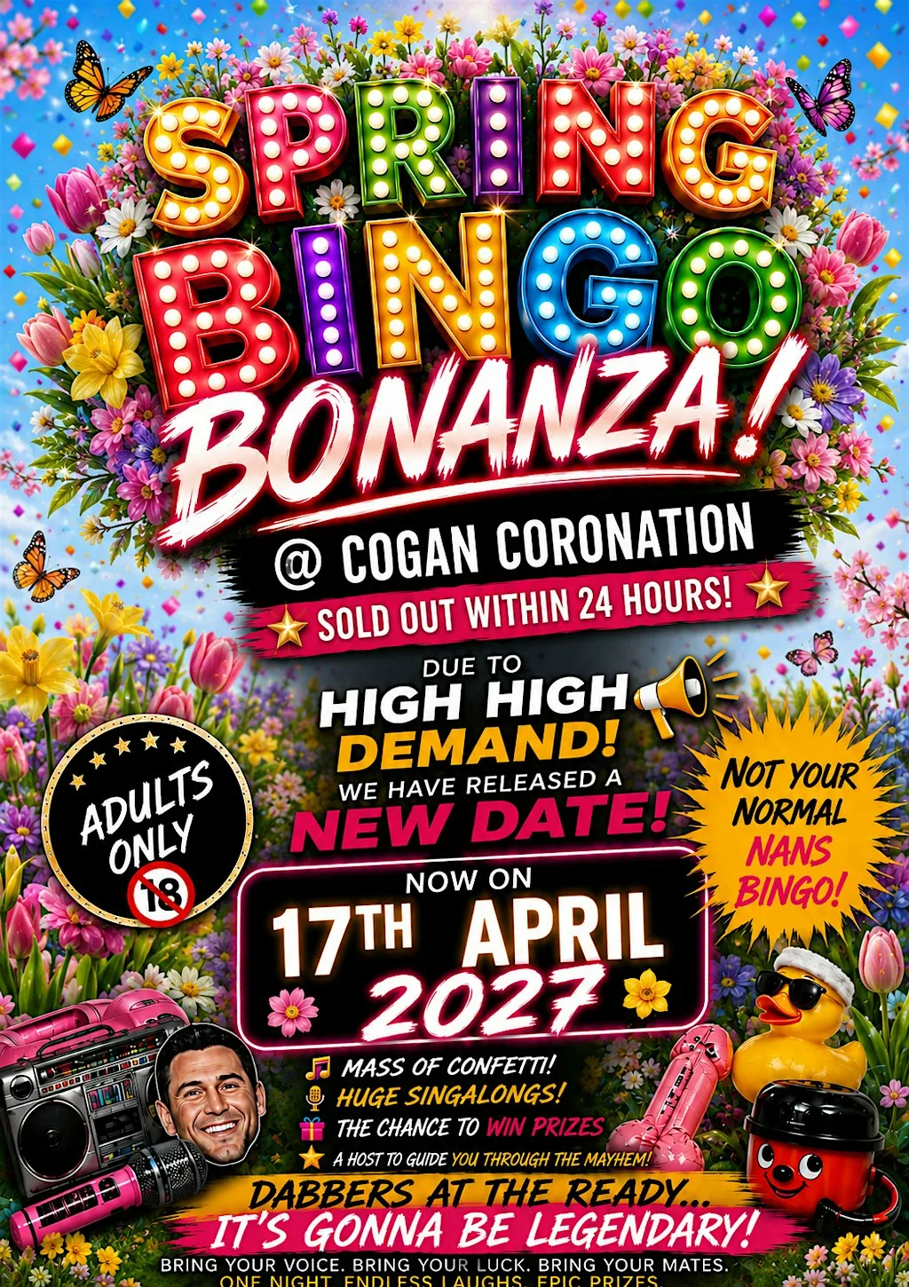 SPRING BONKERS BINGO BONANZA at Cogan Coronation Club & Institute