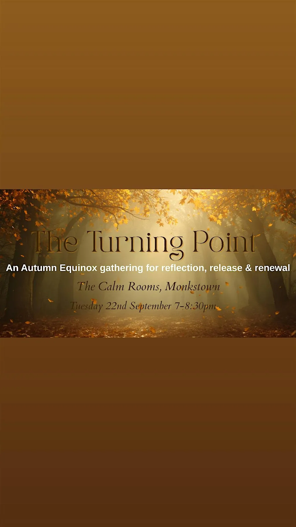 The Turning Point - Autumn Equinox evening of Yoga, Meditation & Reiki at The Calm Rooms