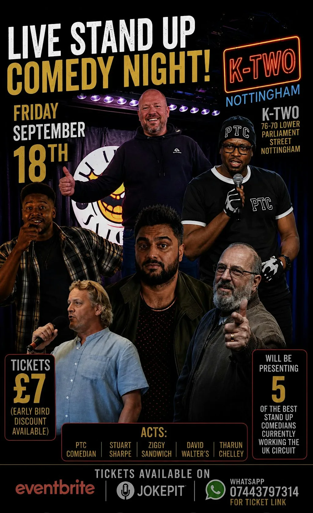 K-two comedy club presents a night of stand up comedy