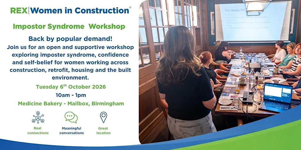 REX Women in Construction | Impostor Syndrome Workshop | Birmingham at Medicine Bakery