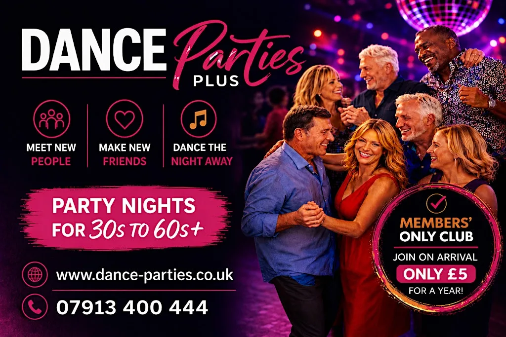 NORTH LONDON. Over 30's-60's+ Party for Singles & Couples- FRI 11 SEPT