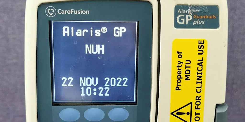 Carefusion GP (ADULT) Volumetric Pump - AT/A - QMC at MDCSU, A Floor, Medical School, Queen's Medical Centre