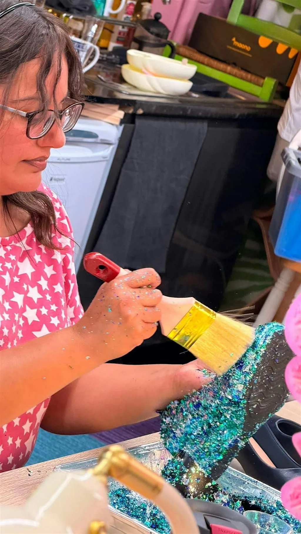 Shiny Gilded Boots Workshop with Ameys Shiny Things | Beyond The Rail at Metquarter Liverpool