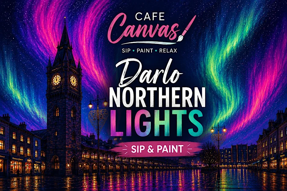 Darlo Northern Lights Sip & Paint at the Cherry Tree