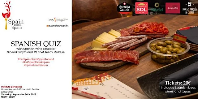 Eat Spain Drink Spain Quiz at Instituto Cervantes - Dublin
