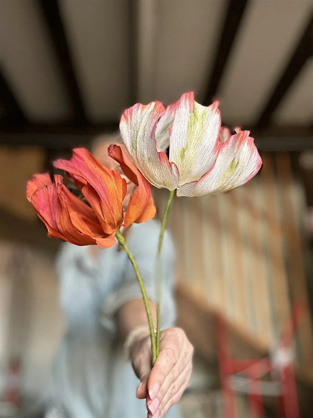 A Mindful Morning of Paper Floristry - Parrot Tulip